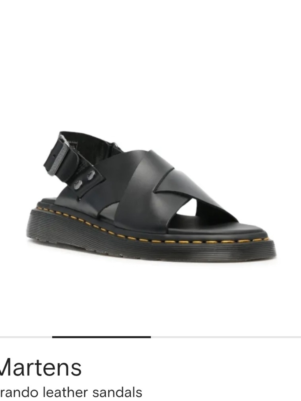 Dr. Martens Zane Brando Leather Sandals Size 7 - Picture 3 of 12